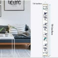 thumbnail image 2 of Tabla de crecimiento para niños, tabla de altura para niños/niños/niñas/bebé, lienzo y madera, tabla de altura de crecimiento extraíble, decoración de pared para habitación Fokelyi WMZL-2383-1, 2 of 4