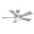 thumbnail image 1 of Modern Forms Wynd 42 Wynd 42" 5 Blade Indoor / Outdoor Smart Led Ceiling Fan - Stainless, 1 of 7