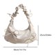 thumbnail image 3 of Bolso Bandolera Plisado Cuero PU Bowknot Casual para Ir Compras Viajes, 3 of 9