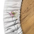 thumbnail image 5 of Ambesonne Vintage Fitted Round Tablecloth, Nature Bloom Branches Leafy, 40"- 44" Diameter, Taupe Grey Blush and Cream, 5 of 5