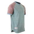 thumbnail image 2 of ZIMEGO Mens Short Sleeve Ringer Tee - Color Block Raglan Casual T-Shirt, 2 of 6