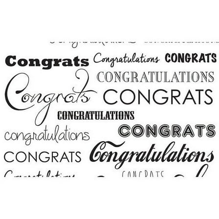 Savage Printed Background Paper 53 in x 18 ft Congratulations P-PA5318CON