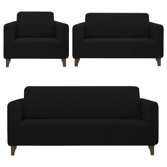 Cubre Salas Castelog 3 piezas Impermeable Negro C0972