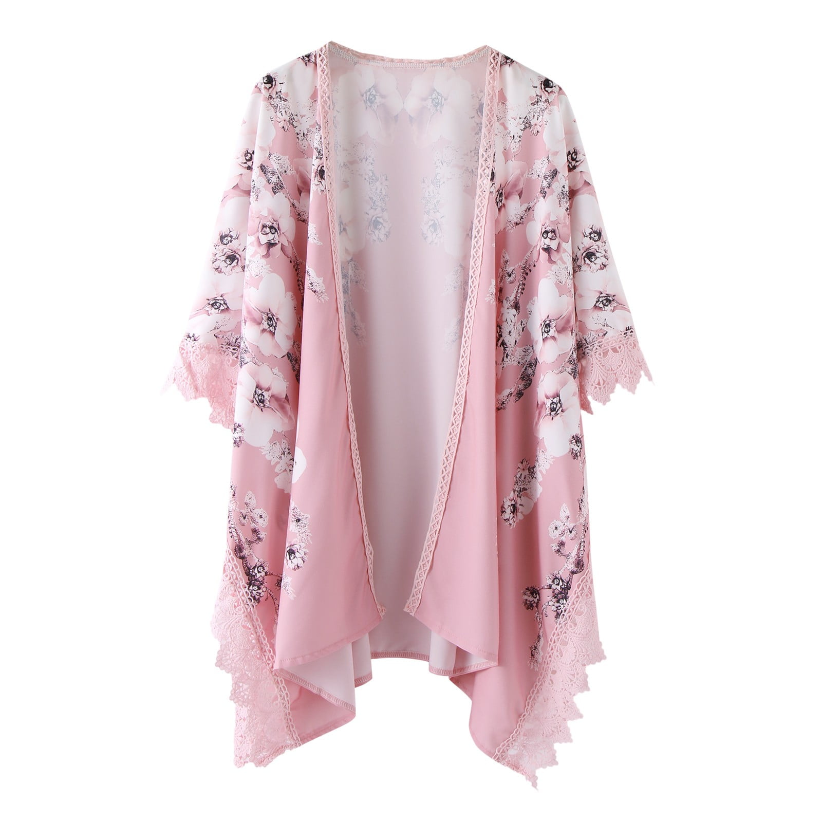 outfmvch cardigan for women floral print puff sleeve kimono cardigan