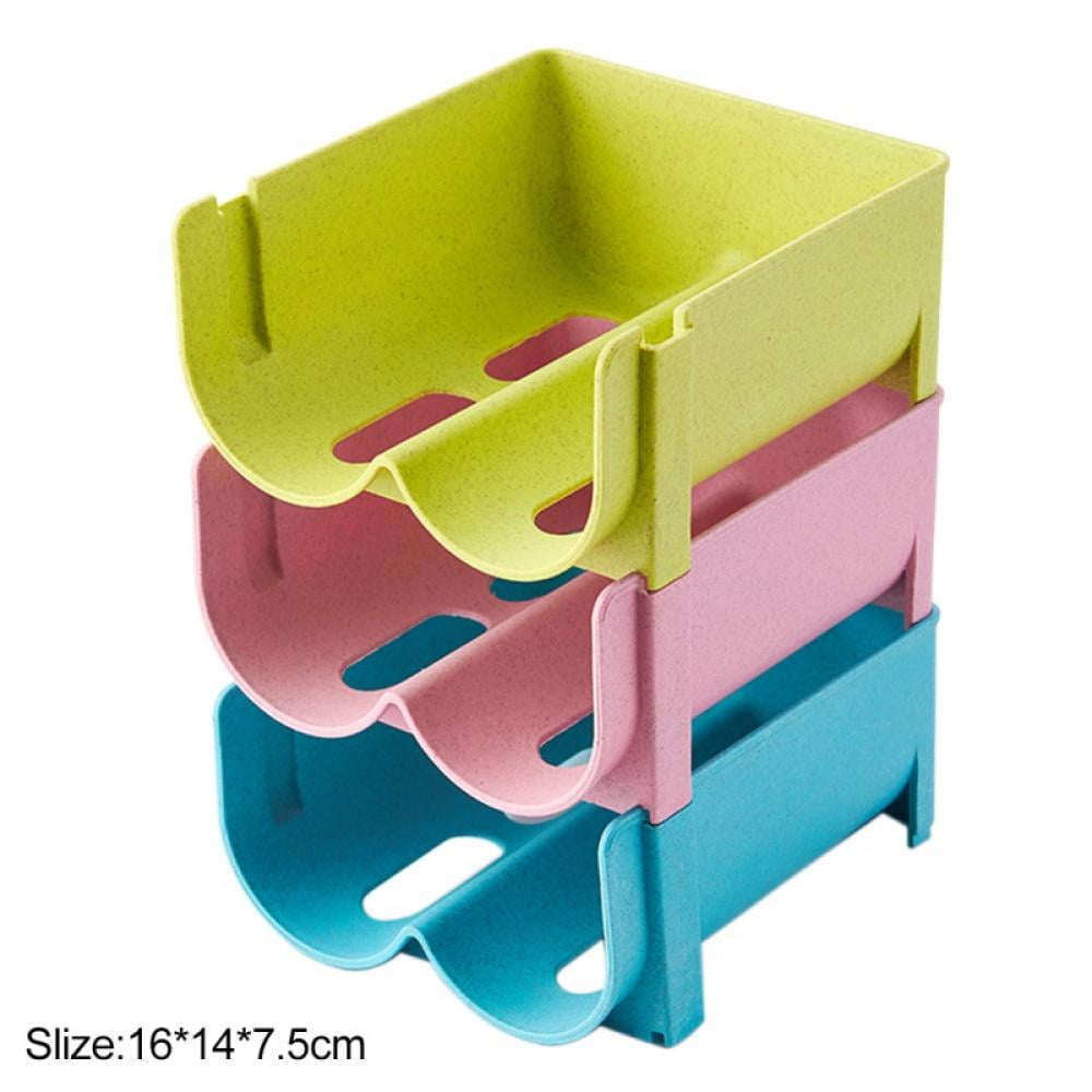 3PCS Cans Storage Rack Practical Plastic Stackable Wine Beer Bottle