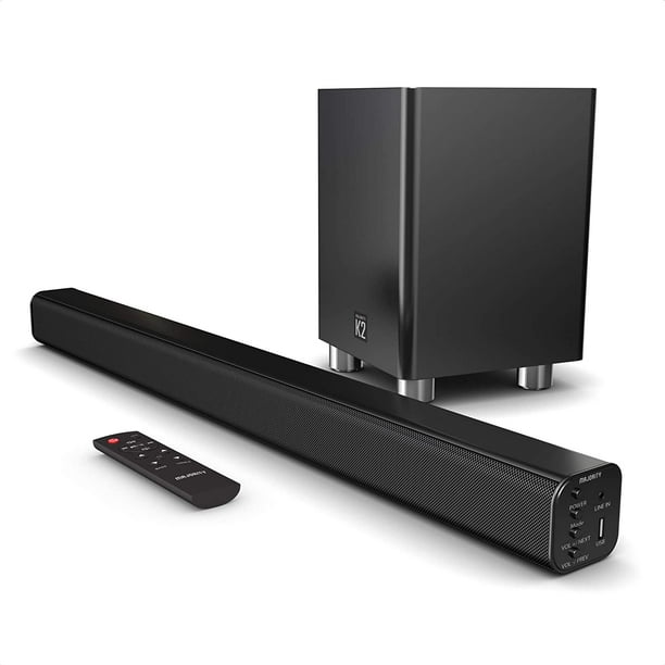 Majority K2 Bluetooth Sound Bar with Wireless Subwoofer, Home Audio