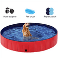 Alden Design Foldable Indoor/Outdoor Pet Swimming Pool, Bath Tub, Wading Pool for Dogs and Cats