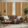 thumbnail image 2 of Ambesonne African Window Curtains, Djembe Drums Geometric, Each 28" W x 63" L, Multicolor, 2 of 5