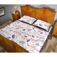 thumbnail image 4 of Juego de cama edredón con estampado de hojas de perezoso, 4 of 5