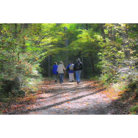 canvas print smoky mountains hiking hikers mountain trail trail stretched canvas 10 x