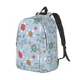 thumbnail image 2 of Balery Sea Turtle Vintage Canvas Backpack for Men and Women - Large Capacity, Durable Travel Laptop Bag for School, Work, Hiking, and Outdoor Activities, 2 of 7