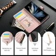 thumbnail image 5 of for Samsung Galaxy Z Fold 6 with Wrist Strap, Crossbody Shoulder Strap, 9 Card Slots Zipper Purse, Luxury PU Leather Stand Cell Phone Cover, 5 of 10