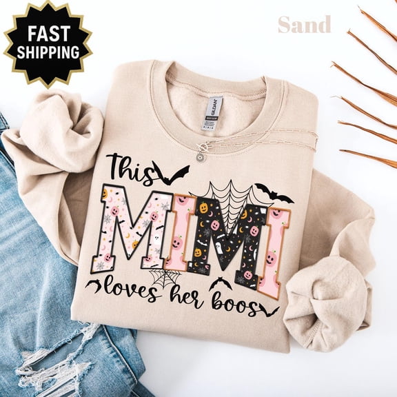 This Mimi Loves Her Boos Sweatshirt, Spooky Mimi Shirt,Shirt Mimi, Mimi All Size S-5Xl