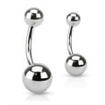 thumbnail image 4 of Ayyufe Surgical Stainless Steel Ball Barbell Belly Navel Ring Button Body Piercing, 4 of 7