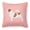 Pink, variant on Carolines Treasures BB3607PW1414 Jack Russell Terrier Checkerboard Pink Fabric Decorative Pillow