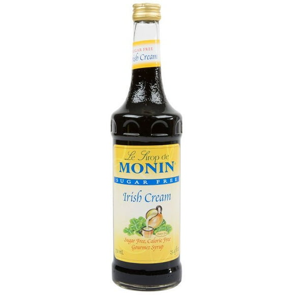 Monin 750 mL Sugar Free Irish Cream Flavoring Syrup