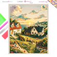 thumbnail image 1 of Pintura de diamante 5D, pintura al óleo pintada a mano, paisaje de casa, Kit de punto de cruz, decoración de habitación, regalo para niños, 1 of 4