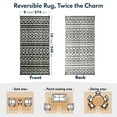 thumbnail image 2 of Alfombra exterior PASAMIC 274x549 cm impermeable reversible gris, 2 of 7