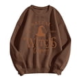 thumbnail image 5 of WEIWEN Halloween Sweatshirts for Women 1692 Salem Broom Co Graphic Pullover Crewneck Long Sleeve Shirts 2026 Fall Outfits Womens Fall Fashion Clothing Coffee, S, 5 of 5