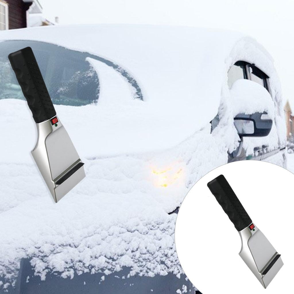 LordBee Car Auto Windshield Ice Snow Scraper Electric Heated Scraper Anti-Scratch Cleaning Shovel 12V Car Lighter Plug in Winter Power Tools 