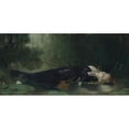 thumbnail image 3 of Jean-Baptiste Bertrand 18x11 Black Modern Framed Museum Art Print Titled - Ophelia (1872), 3 of 5