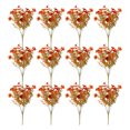 thumbnail image 1 of Flor artificial de otoño de 7 tenedores, flor falsa para el hogar, boda, fiesta, centro de mesa, decoración de interiores y exteriores con flores artificiales, 1 of 8