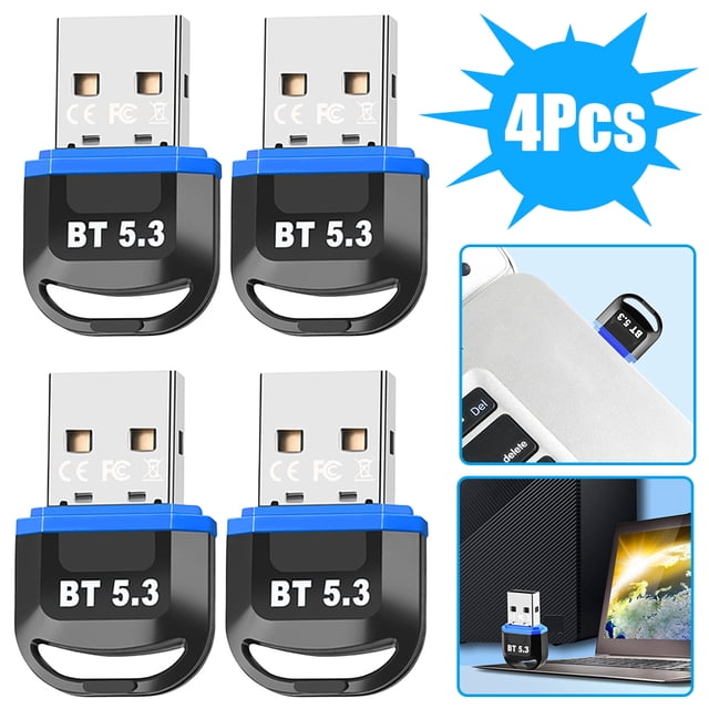 Adaptador USB Compatible Con Dientes 5.3 Mini Inalámbrico () Azul