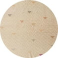 thumbnail image 1 of Ahgly Company Indoor Round Abstract Brown Solid Area Rugs, 8' Round, 1 of 6