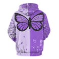 thumbnail image 3 of Dreamy Purple Butterfly Pattern (55)-2 Men's Women New Sweatshirt Hoodie Men's Plus Size Sweatshirt Hooded Sweatshirt 3d Printed Street Men's Cloth, 3 of 6