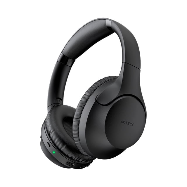 Audifonos Diadema Acteck ZION PRO HP645 Inalambricos Bluetooth Plegable Negro AC-935357