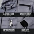 thumbnail image 4 of Steve Madden Womens Packable Quilted Winter Puffer Jacket with Hood, 4 of 7