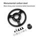 thumbnail image 4 of Engranaje de Acero Vogacara 2 uds 50T 2WD Spur Drag piezas de Control remoto negro 50T+18T, 4 of 6
