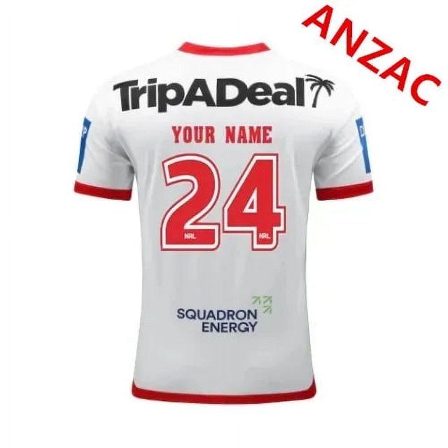 2024 ILLAWARRA DRAGONS MENS INDIGENOUS RUGBY JERSEY size S--5XL ( Print name and number )