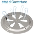 thumbnail image 5 of 125mm Round Air Inlet & Exhaust for Customized airflow Control Stainless Steel Adjustable Ventilation Grill, 5 of 5