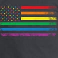 thumbnail image 3 of CafePress - Rainbow American Flag Long Sleeve T Shirt - Long Sleeve Dark T-Shirt, 3 of 4