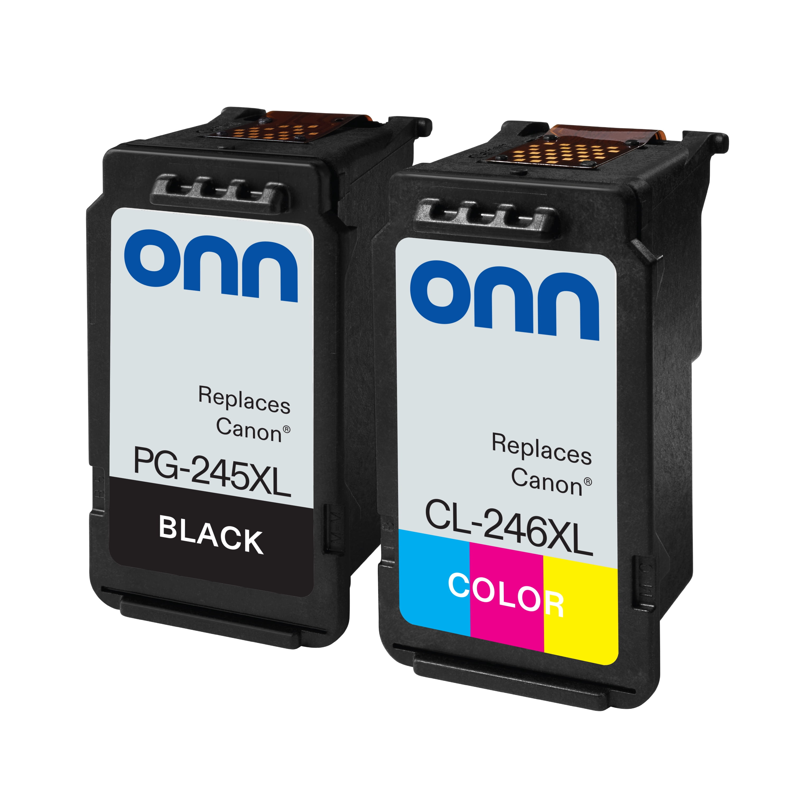 onn Canon PG-245XL/CL-246XL High Yield Black and Color, 2 Pack Ink Cartridge(Remanufactured)