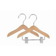 Only Hangers Mini Wooden Doll Hanger Set ( 5 Top Hangers and 5 Pant/skirt )