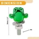 thumbnail image 4 of Tornillos de matrícula universales para motocicleta M6 de Unique Bargains, cubierta de 38 mm, kit de tornos de matrícula antirrobo de aleación de aluminio verde, 4 piezas, 4 of 6