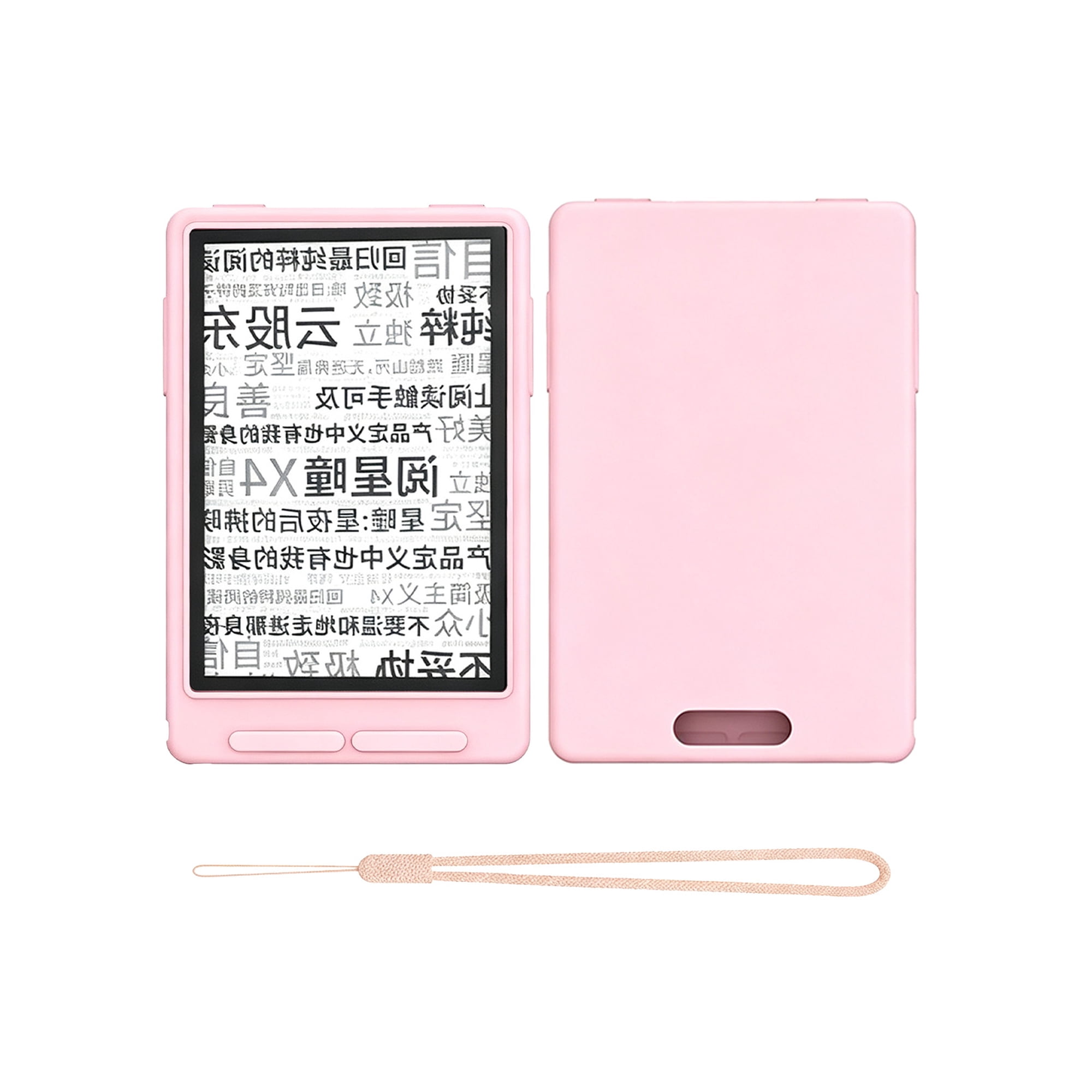 HYRACPO Soft Silicone Protective Case Cover for XTEINK X3 eBook Reader, Shockproof Anti-Scratch Lightweight E-Reader Shell-Pink