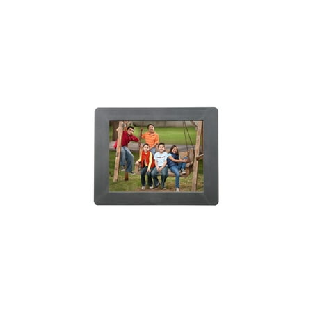 Aluratek - 8" LCD Digital Photo Frame - Black