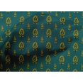 thumbnail image 4 of oneOone Cotton Poplin Fabric Leaves & Floral Block Printed Craft Fabric BTY 42 Inch Wide, 4 of 4