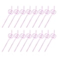 thumbnail image 1 of 25pcs Reusable Shaping Straws Coffee Shop Plastic Straws Cocktail Straws, 1 of 1