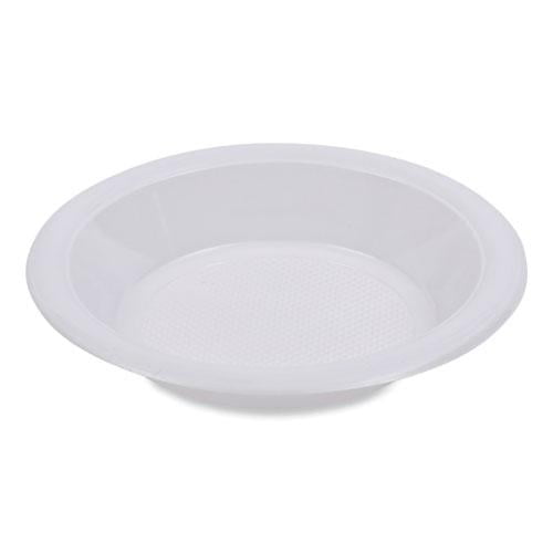Boardwalk Hi-Impact Plastic Dinnerware, Bowl, 10 oz to 12 oz, White, 1,000/Carton