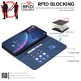 thumbnail image 2 of Allytechgroup Case for Samsung Galaxy S23 Ultra with Credit Card Slot, RFID Blocking PU Leather Slim Stand Wallet Flip Case Shockproof Full Body Cover Bumper for Samsung Galaxy S23 Ultra, Blue, 2 of 9