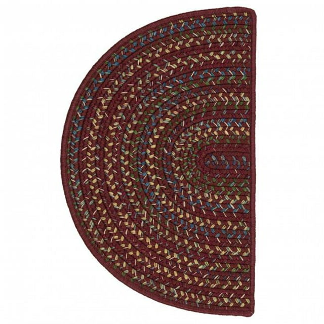 Colonial Mills WY71A018X030 18 x 30 in. Worley Slice Area Rug, Burgundy
