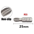 thumbnail image 1 of 10Pcs 25Mm Anti Slip Electric Hex Shank Magnetic Screwdriver Bits Screw Driver, 1 of 6