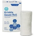 thumbnail image 2 of Med Pride Sterile Krinkle Gauze Rolls, 6-Ply, 4.5 in x 4.1 yd, 12 Rolls – Cotton Medical Wound Dressing Bandage Wraps, 2 of 6