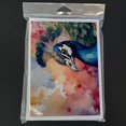 thumbnail image 3 of Peacock Greeting Cards Pack of 8 7 in x 5 in, 3 of 3