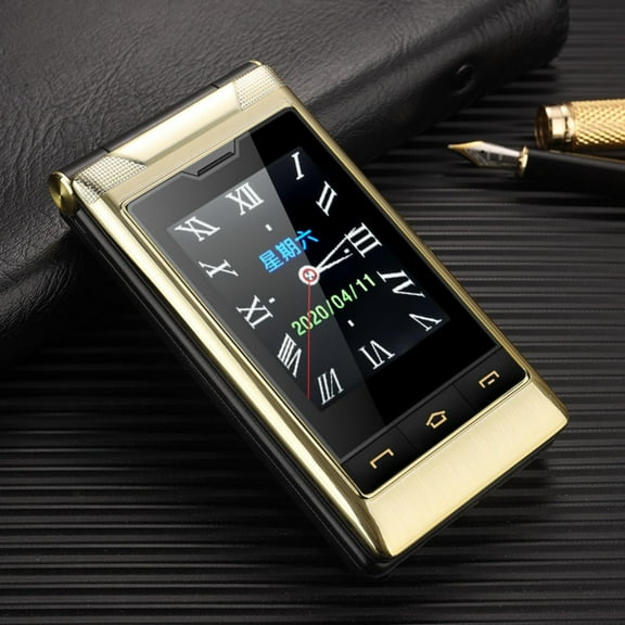 YUNAFFT Double-Sided Large-Screen Mobile Phone Flip Phone Long Standby 4G Full Netcom Mobile Phone