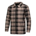 thumbnail image 5 of Handshe Men's Plaid Jacket, Fleece Lined Relaxed Fit with Zipper Pockets, Heavyweight Warm for Outdoor Travel and Daily Use, 5 of 6